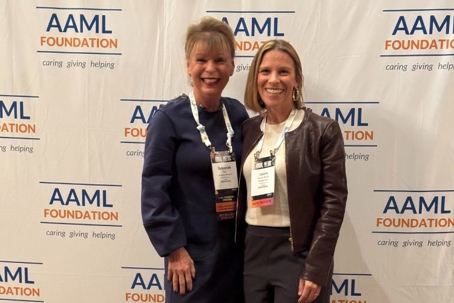 Partners Deborah and Laura at the AAML event